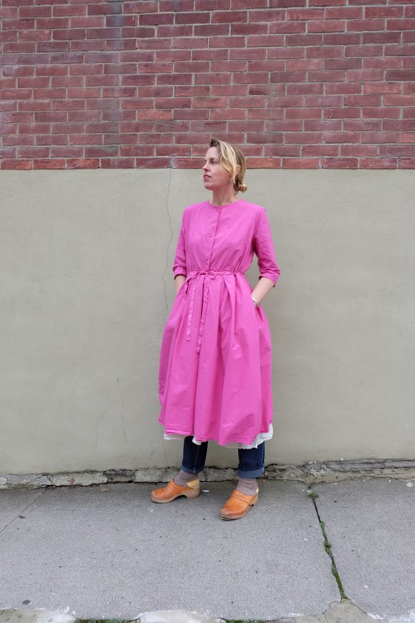 H+ HANNOH WESSEL コットンワンピース ピンク 38 H+ Hannoh Wessel Deborah Dress - Magenta | Garmentory
