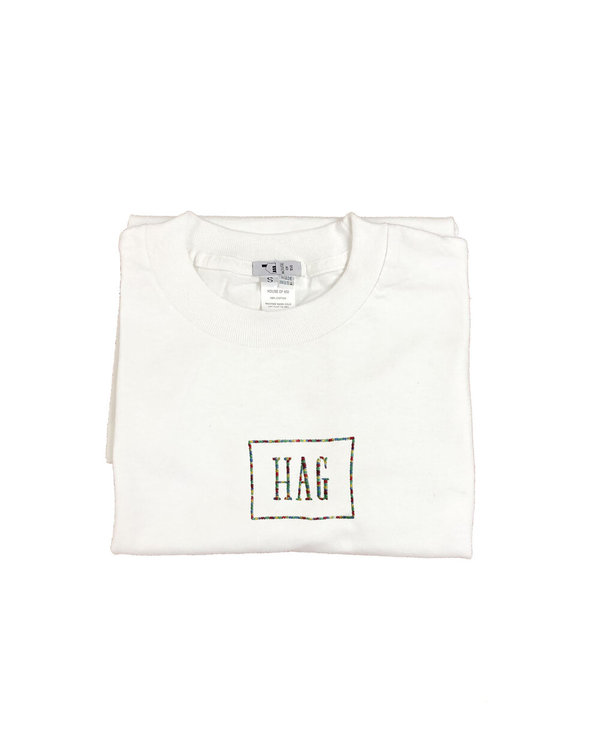 unisex house of 950 fag / hag combo embroidery tee shirt unisex house of 950 fag / hag combo embroidery tee shirt