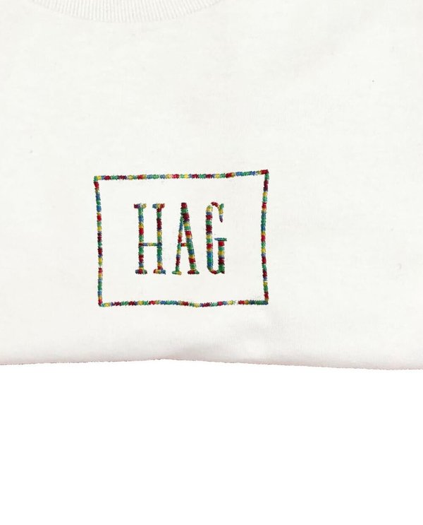 unisex house of 950 fag / hag combo embroidery tee shirt unisex house of 950 fag / hag combo embroidery tee shirt