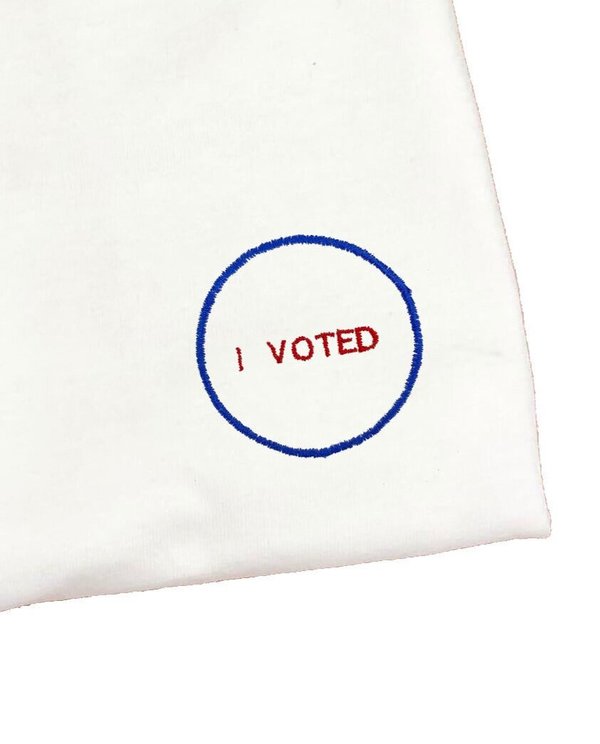 unisex house of 950 I VOTED special edition embroidery tee shirt unisex house of 950 I VOTED special edition embroidery tee shirt