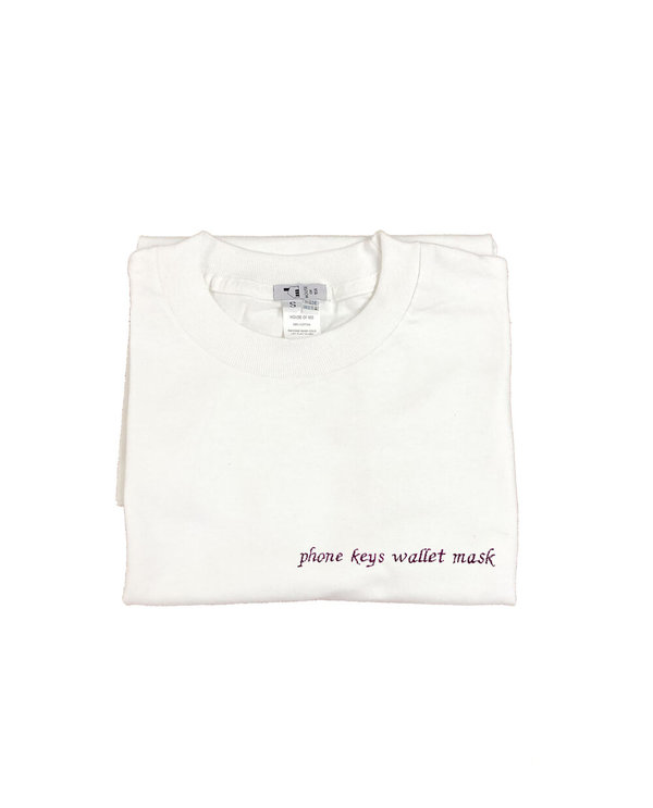 unisex House of 950 phone keys wallet mask embroidery tee shirt unisex House of 950 phone keys wallet mask embroidery tee shirt