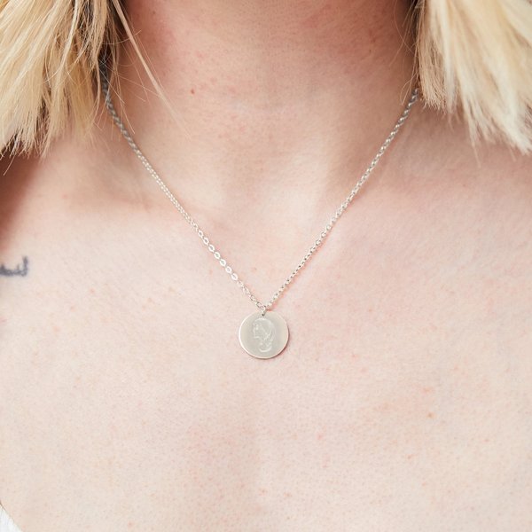 Able She's Worth more Portrait Heirloom Necklace - sterling silver Able She's Worth more Portrait Heirloom Necklace - sterling silver