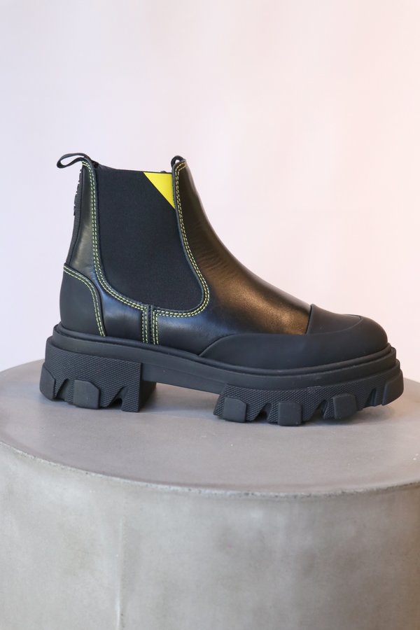 Ganni Low Chelsea Boot - Black | Garmentory