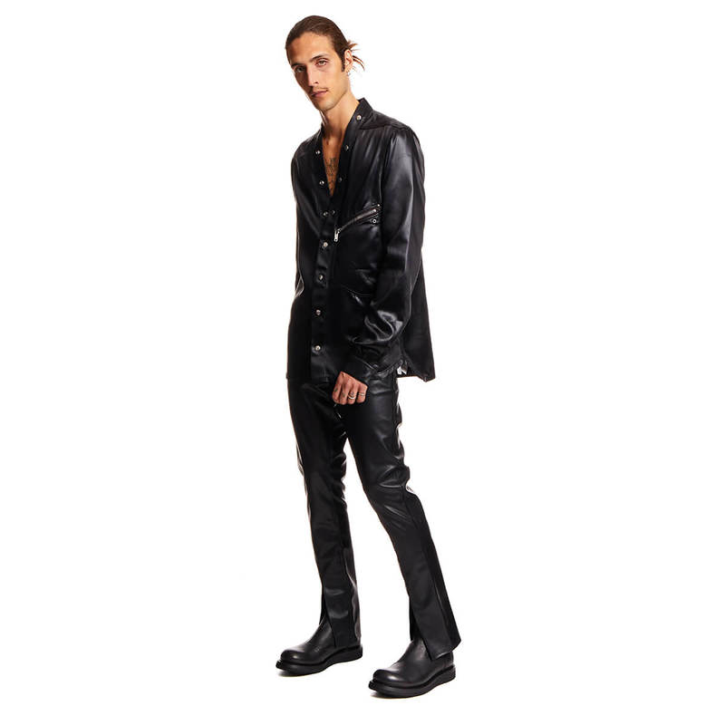 Rick Owens Larry Shirt - Black | Garmentory