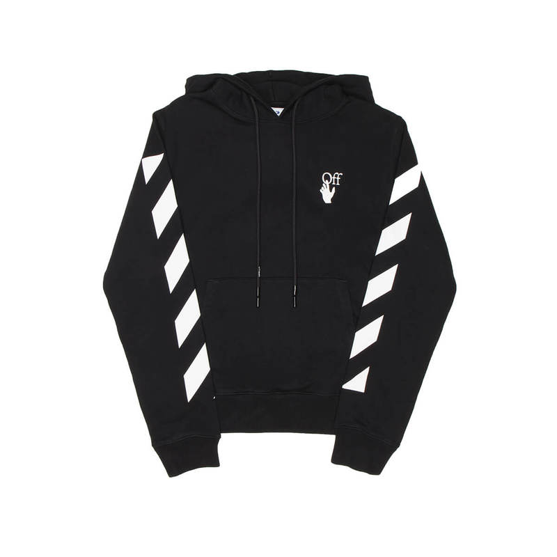 パーカー・フーディ OFF WHITE Men Hoodies OMBB034T22FLE0024572 Black Off-White logo-patch Hoodie | Black | FARFETCH
