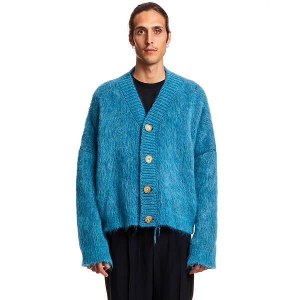 MAGLIANO Magliano Hairy cardigan - blue | Garmentory