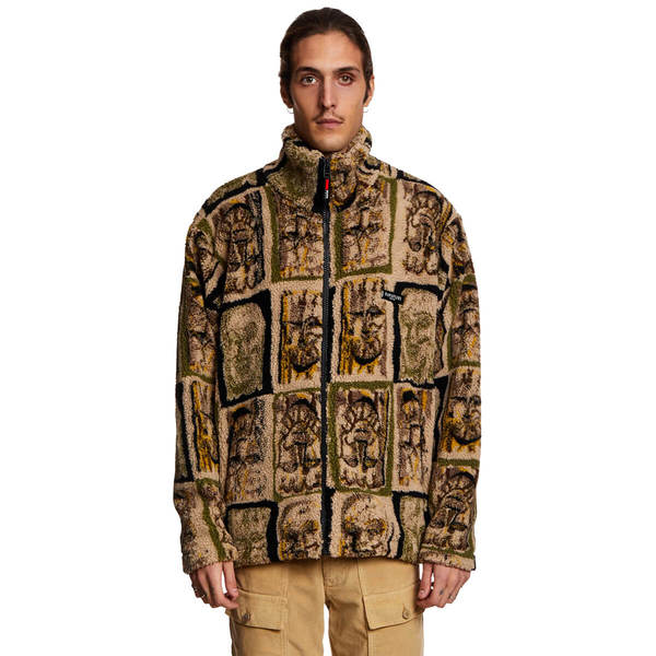 ブルゾン NAPA by MARTINE ROSE T-LOKKA GREEN AOP NAPAPIJRI NAPA BY MARTINE ROSE T-Lokka fleece jacket | Garmentory