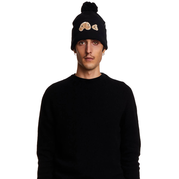 PALM ANGELS Bear beanie - black 