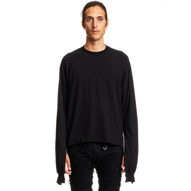 RICK OWENS DRKSHDW Vega Combo LS Tee | Garmentory