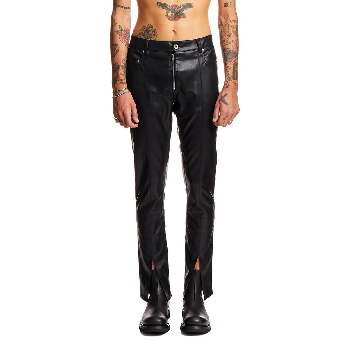 RICK OWENS DRKSHDW Tyrone Slit Cut pants - black | Garmentory