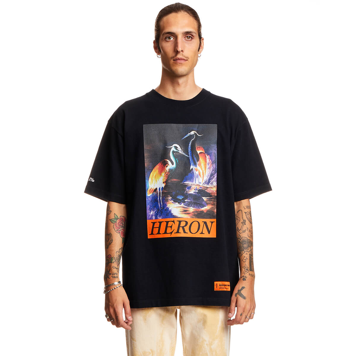 HERON PRESTON Times t-shirt Men Size L EU | Garmentory