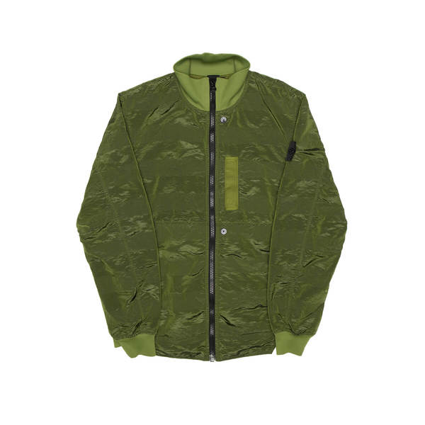 stone island collarless jacket
