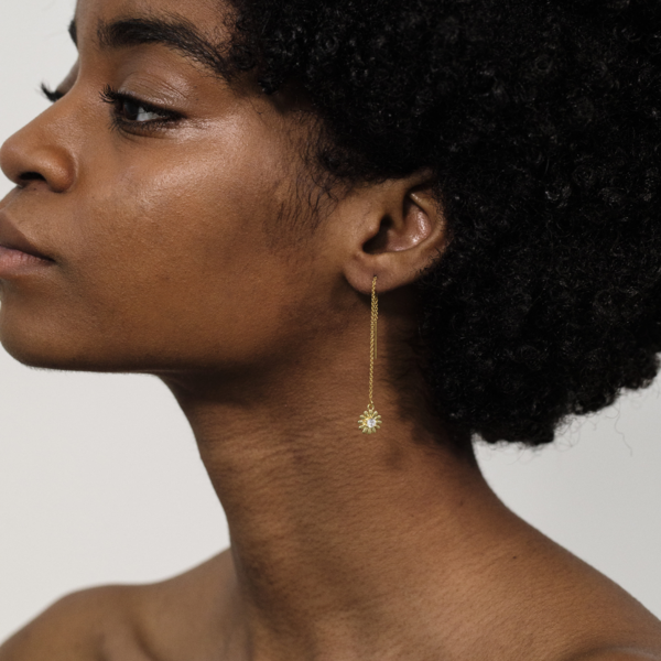 Montserrat New York The Girasol Threader Earrings Montserrat New York The Girasol Threader Earrings