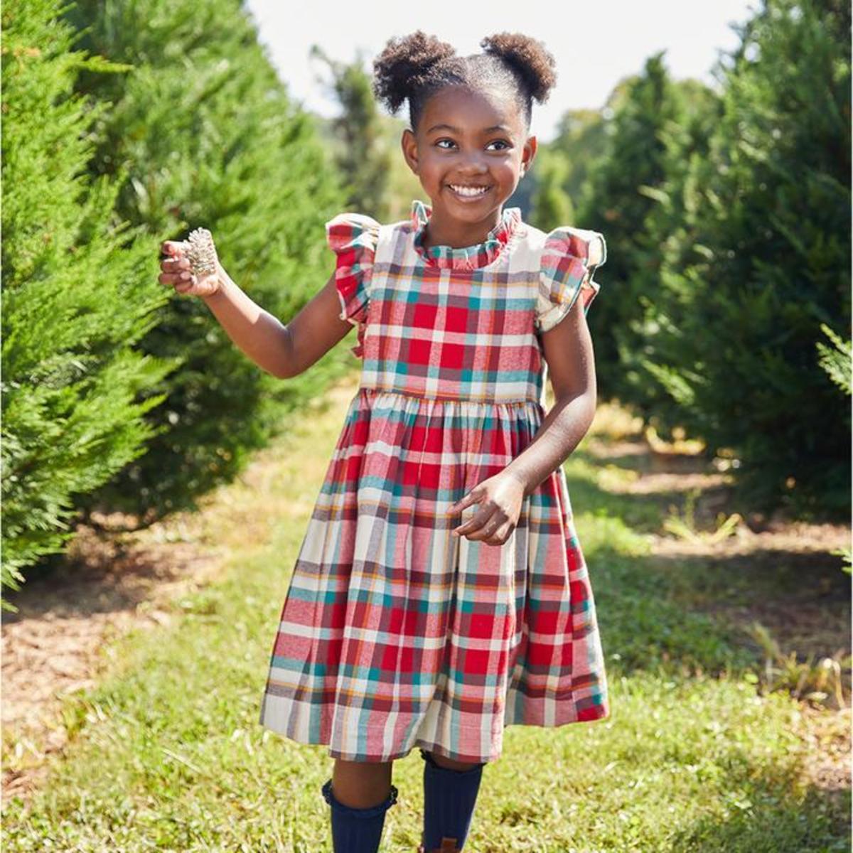 pink chicken plaid dress Womens Sleeveless Parker Dress