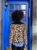 Alix of Bohemia Julie Velvet Moto Jacket - leopard print  - Thumbnail 3