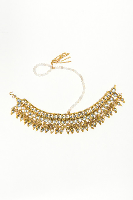 Liselott Montesano Moonstone and Pearl Handpiece Liselott Montesano Moonstone and Pearl Handpiece