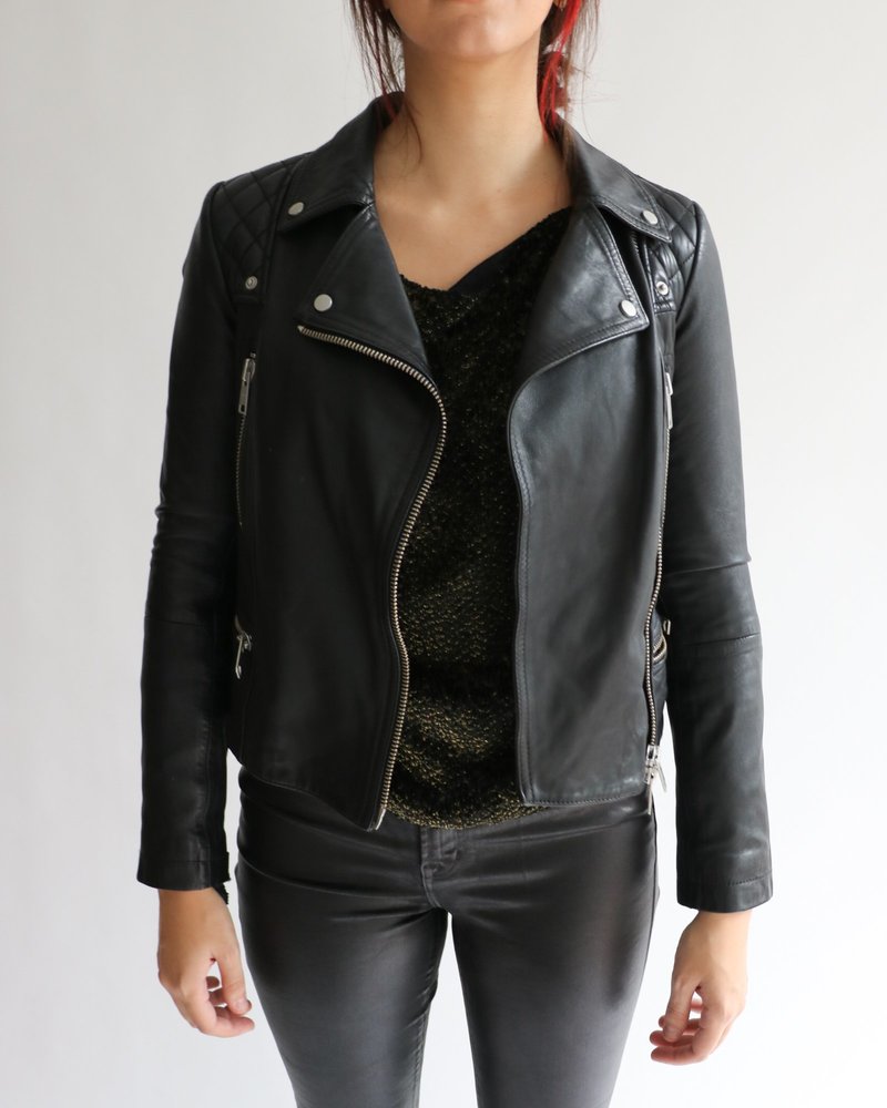 pre-loved All Saints AllSaints Leather Jacket - black | Garmentory