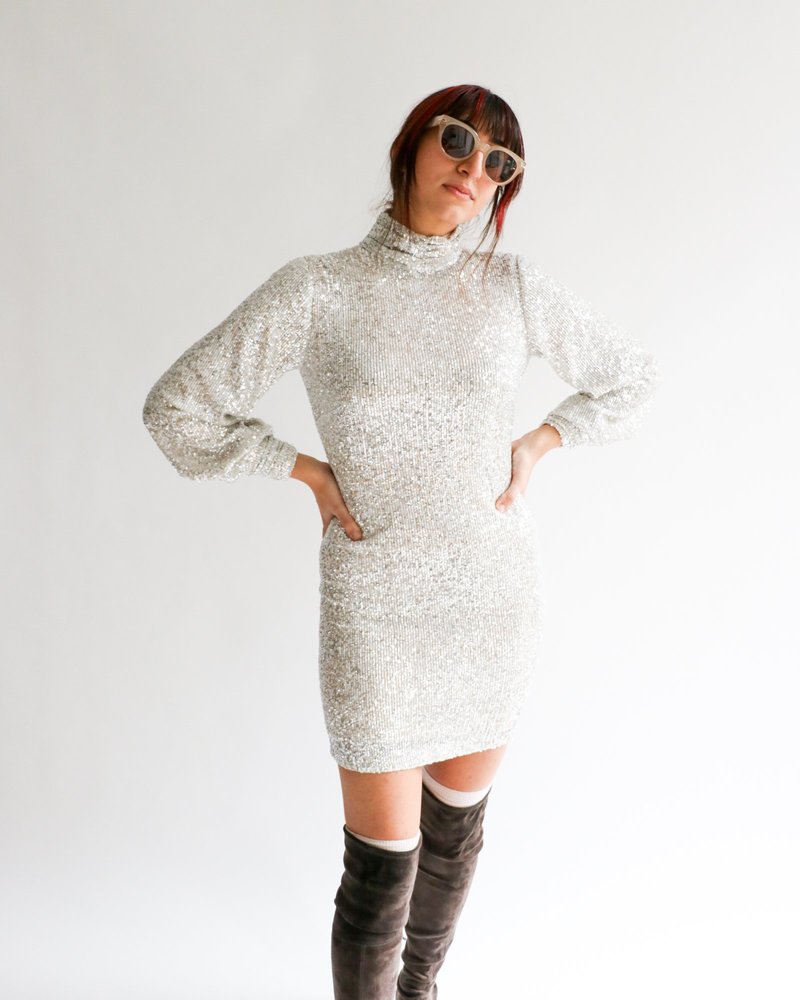 one 33 social sequin dress Stripe Sequin Slip Dress by One33 Social