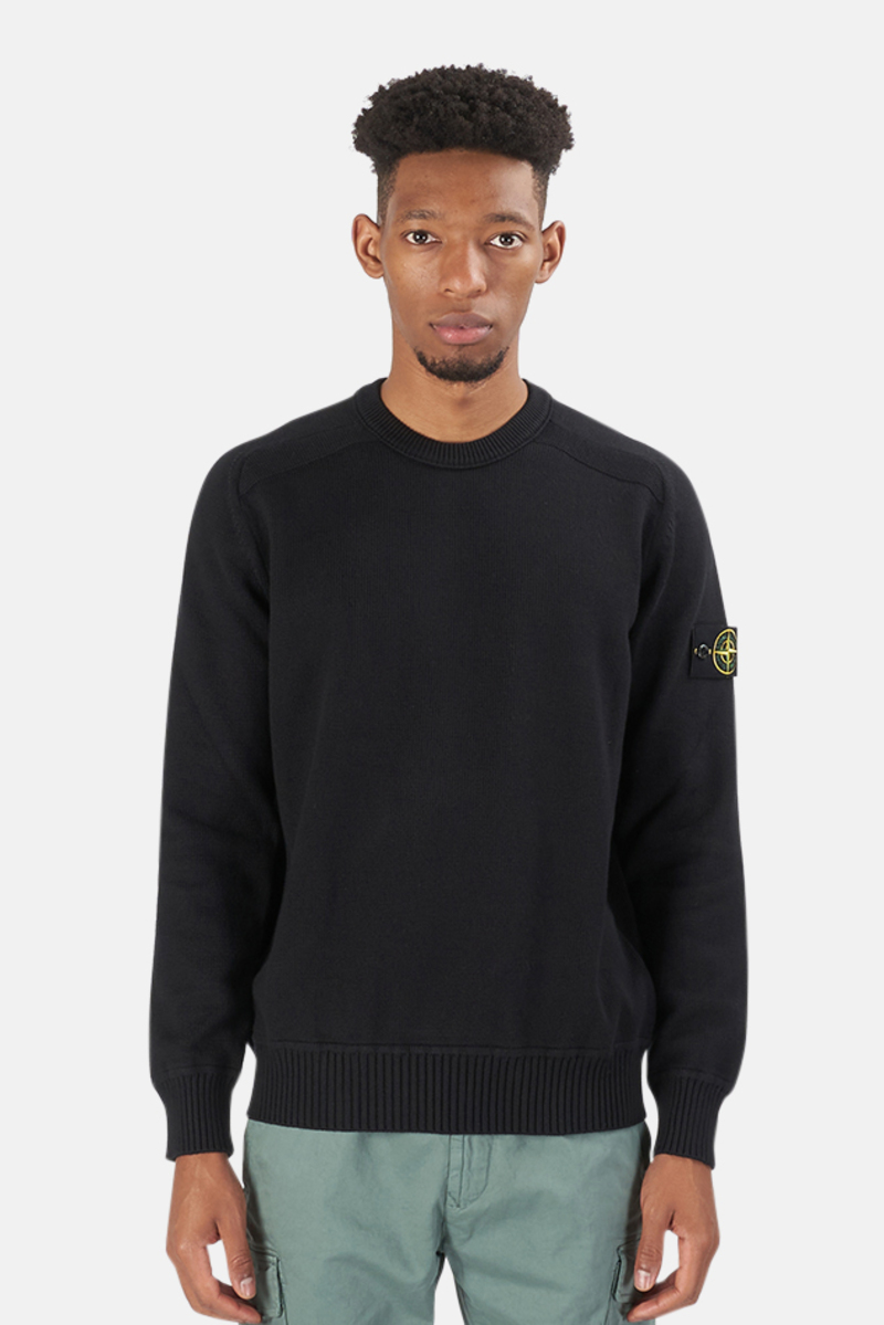 Stone Island Cotton Crewneck Jumper Sweater - Black | Garmentory Stone Island Cotton Crewneck Jumper Sweater - Black | Garmentory