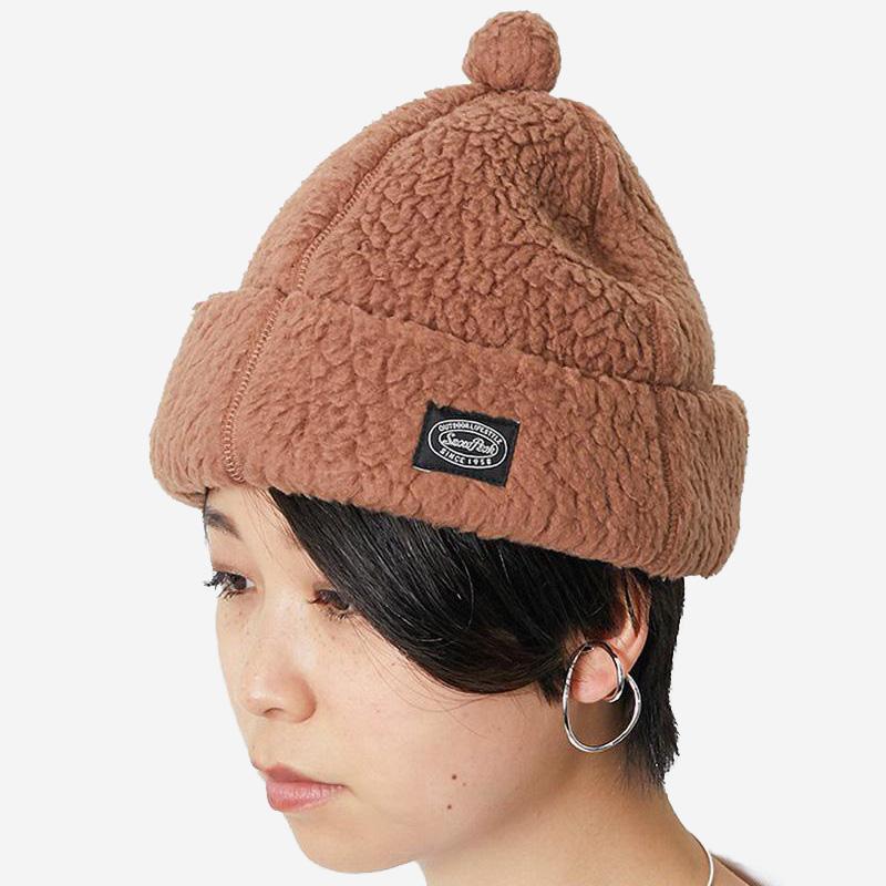 Snow Peak Thermal Boa Fleece Cap Brown