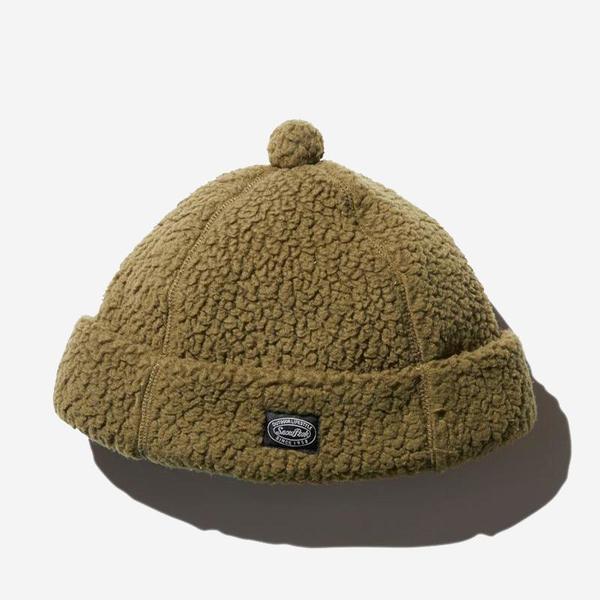 Snow Peak Thermal Boa Fleece Cap Olive Garmentory