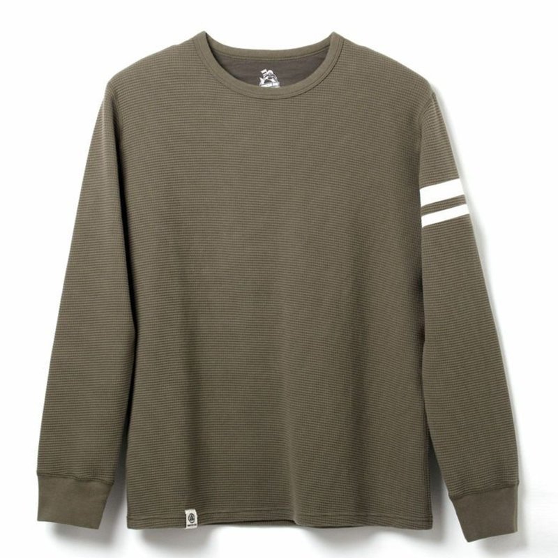 Momotaro Jeans Momotaro GTB Longsleeve Thermal t-shirt - Olive 