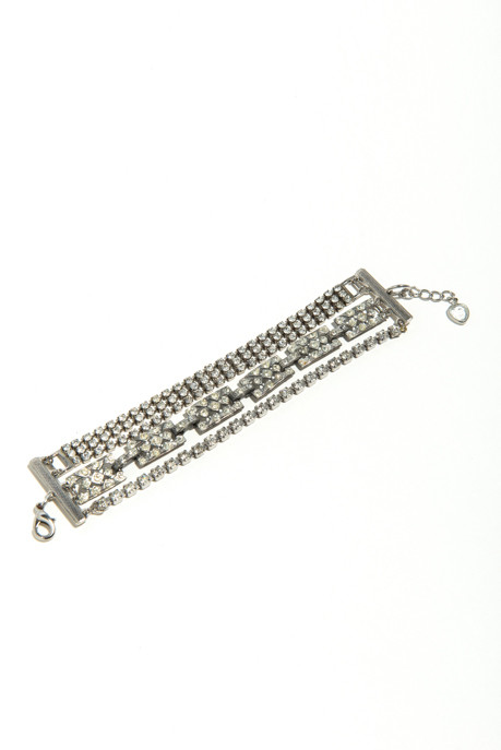 Musa Tryon Three Strand Rhinestone Bracelet Musa Tryon Three Strand Rhinestone Bracelet