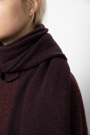 Oyuna Arban Shawl - Wine Oyuna Arban Shawl - Wine