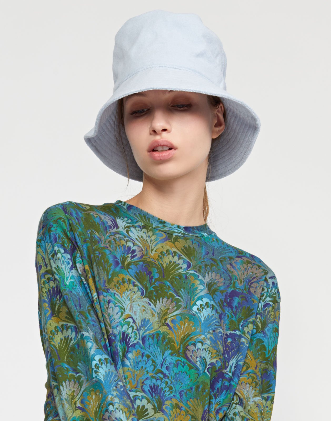 Cynthia Rowley Terry Bucket Hat light blue Garmentory