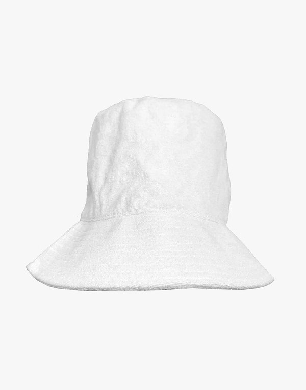 Cynthia Rowley Terry Bucket Hat white Garmentory