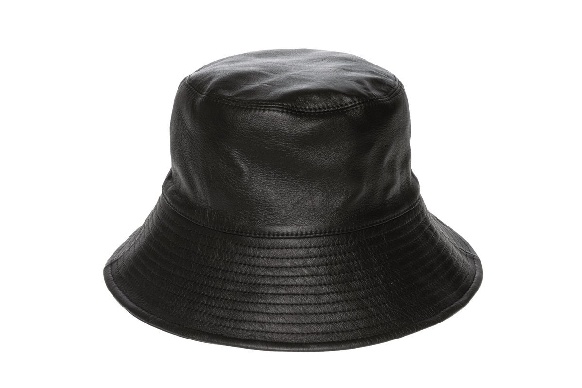CLYDE Lambskin Ebi Bucket Hat Clyde Lambskin Ebi Bucket Hat - Bone | Garmentory main image 4