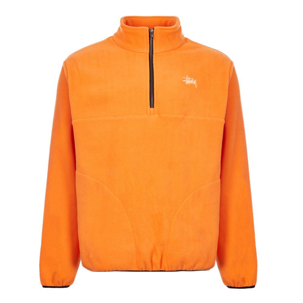 Stussy Basic Polar Fleece Mock - Orange Stussy Basic Polar Fleece Mock - Orange