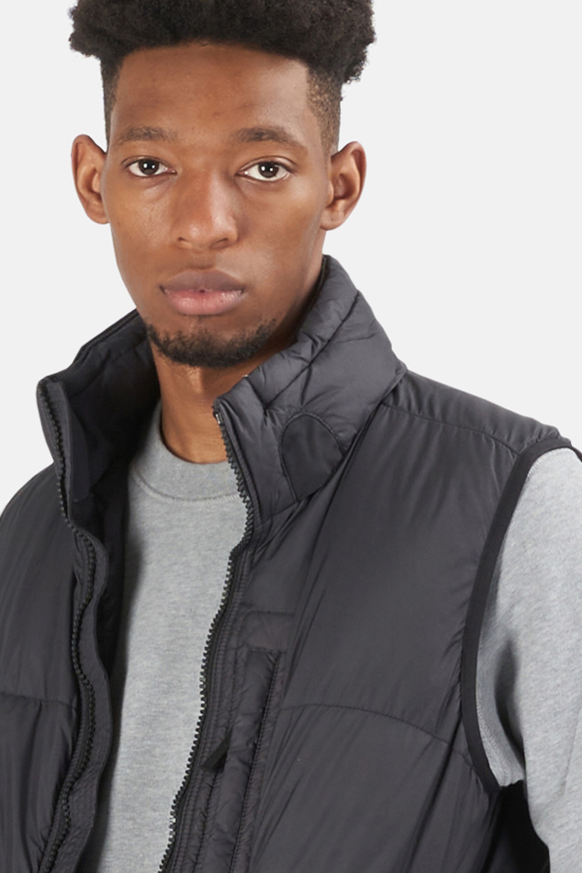 STONE ISLAND CRINKLE REPS DOWN VEST