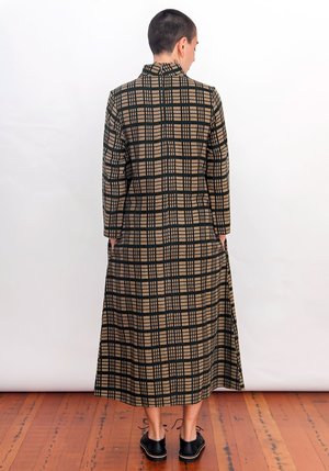 ali golden mock neck dress Ali Golden Mock Neck Dress - Windowpane