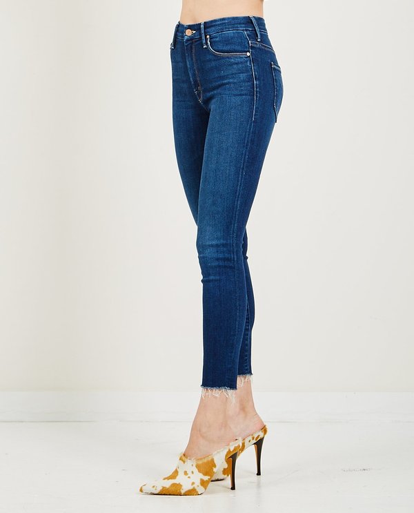 Mother Denim High Waisted Looker Ankle Fray Jeans - Home Movies Mother Denim High Waisted Looker Ankle Fray Jeans - Home Movies