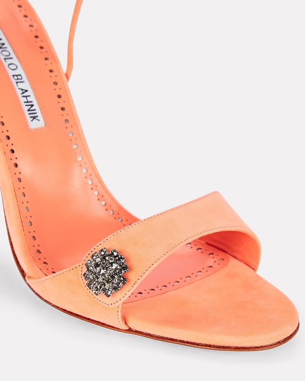 Manolo Blahnik Sabisa Lace Up Heel - Mora Manolo Blahnik Sabisa Lace Up Heel - Mora