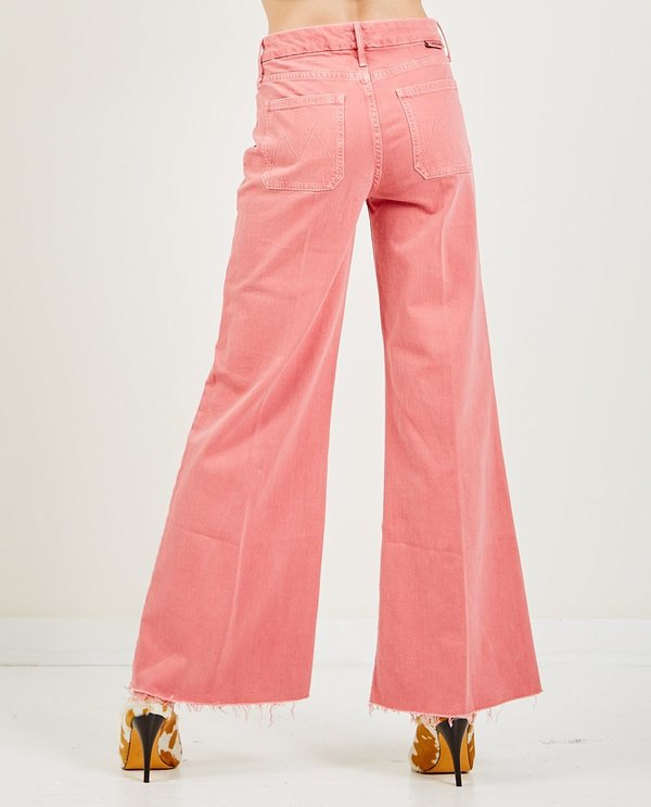 Mother Denim The Patch Pocket Roller Fray Jeans - Mauve Glow Mother Denim The Patch Pocket Roller Fray Jeans - Mauve Glow