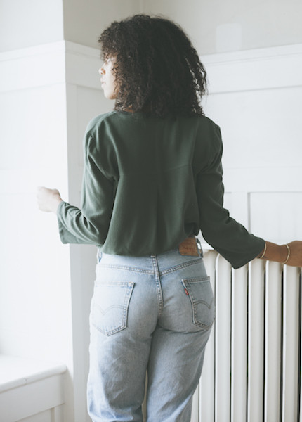 First Rite Crossover Blouse - Jade First Rite Crossover Blouse - Jade