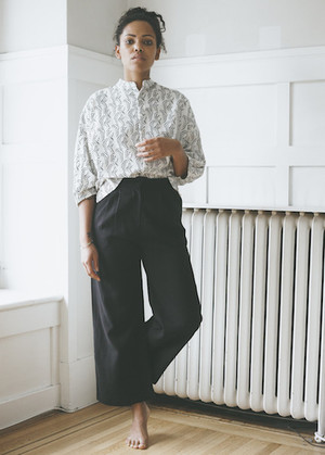 First Rite Wide Trouser - Black 