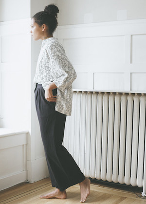First Rite Wide Trouser - Black 