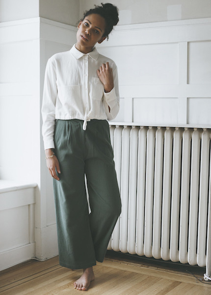 First Rite - Wide Trouser in Jade First Rite - Wide Trouser in Jade