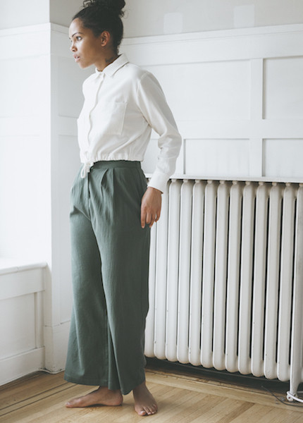First Rite - Wide Trouser in Jade First Rite - Wide Trouser in Jade