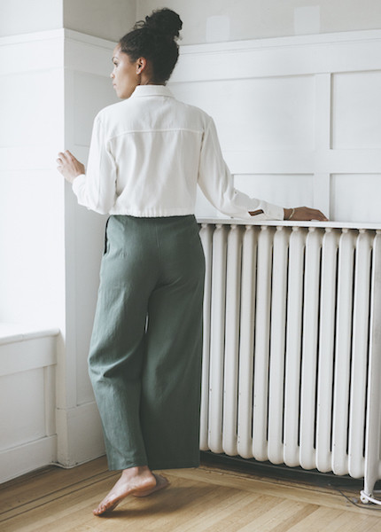 First Rite - Wide Trouser in Jade First Rite - Wide Trouser in Jade