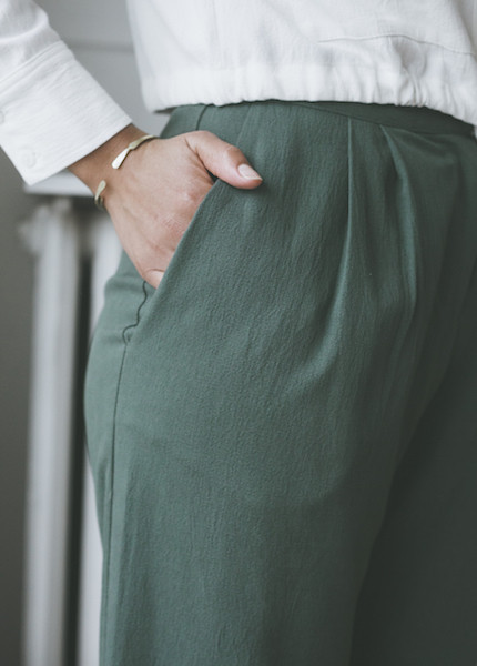 First Rite - Wide Trouser in Jade First Rite - Wide Trouser in Jade