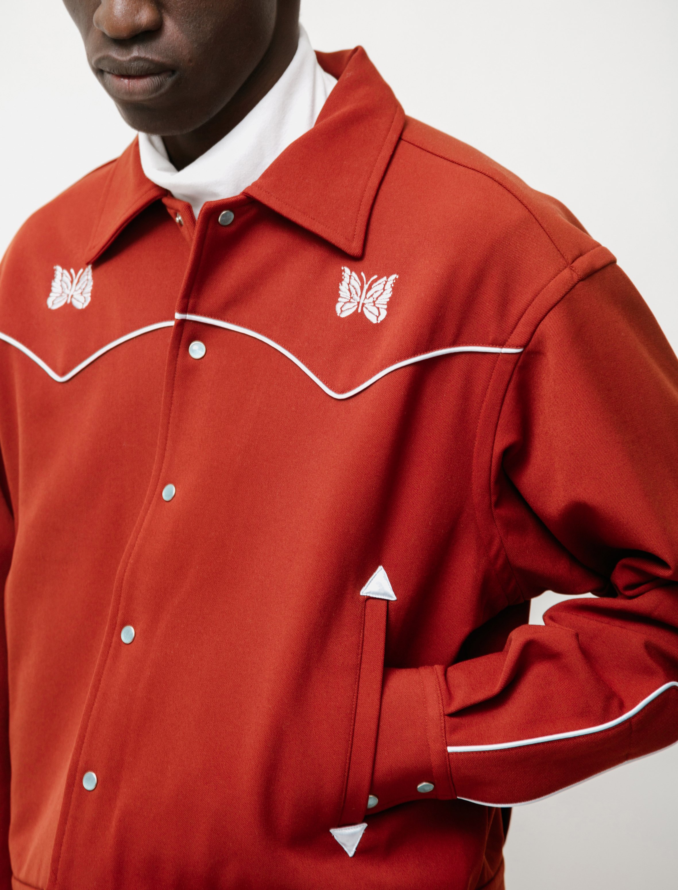 Needles Piping Cowboy Jacket Brick Garmentory