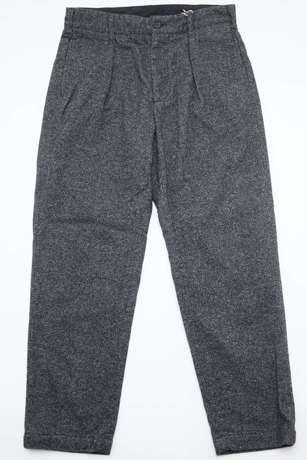 Engineered Garments Carlyle Pant in Wool Blend Homespun - Grey 