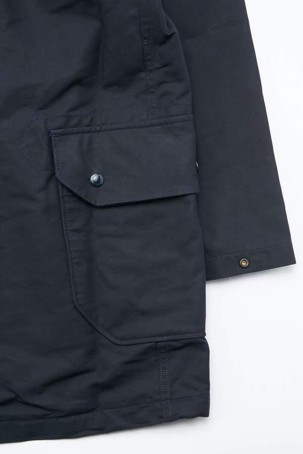Engineered Garments Madison Parka in Cotton Double Cloth - Navy
