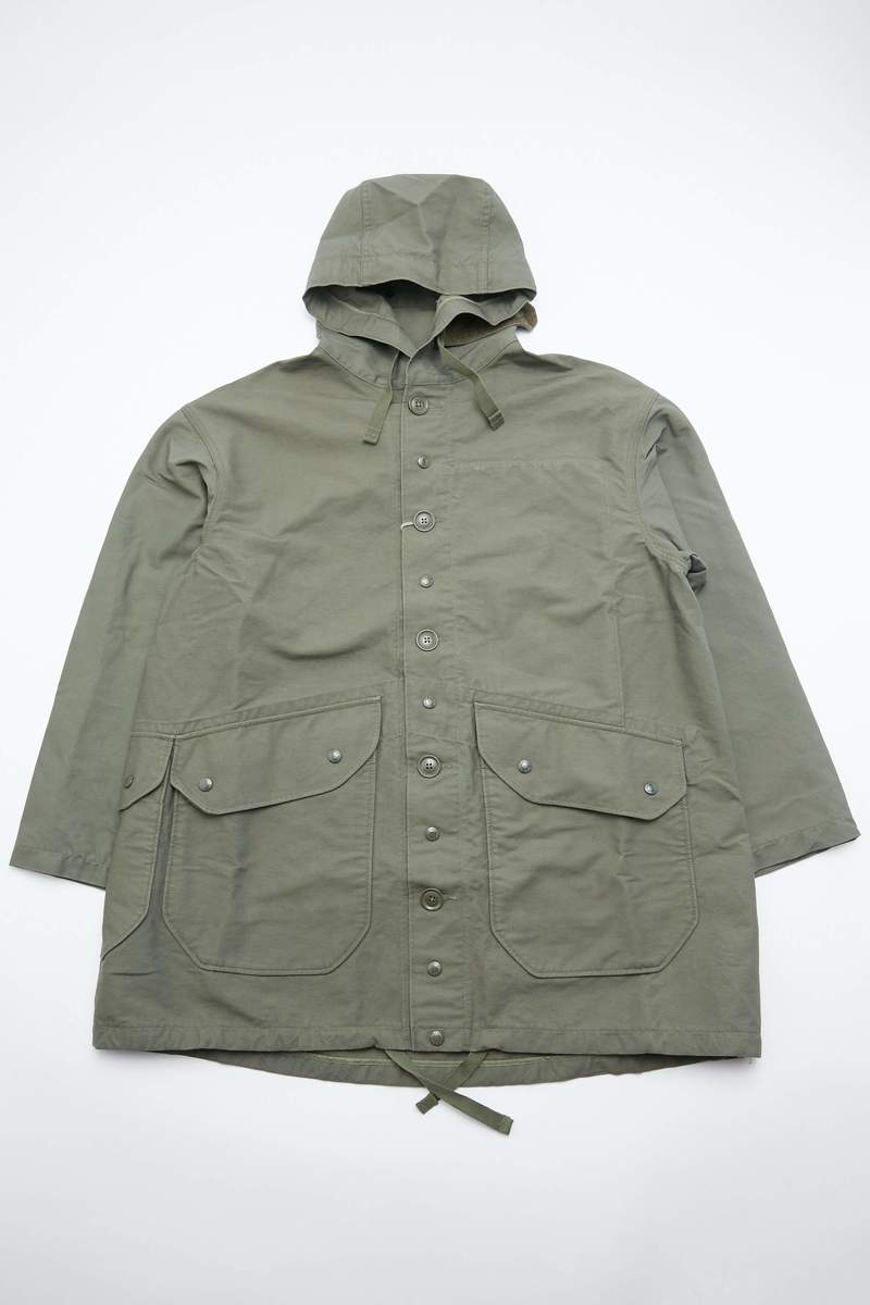 Engineered Garments Cotton Double Cloth Madison Parka - Olive