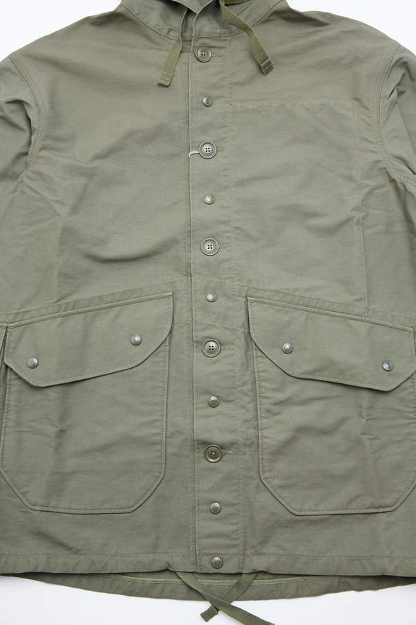 Engineered Garments Cotton Double Cloth Madison Parka - Olive