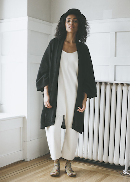 Bare Knitwear Chaki Kimono Coat - Black Bare Knitwear Chaki Kimono Coat - Black